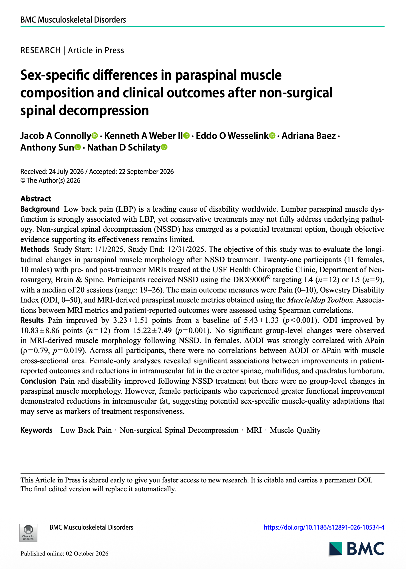 sex specific differences in muscle composition study cover
